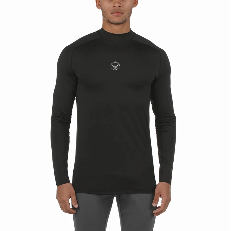 

Running Fitness T-shirt Men's Fast Drying High Elastic Thin Tights Bottoming Training Clothes