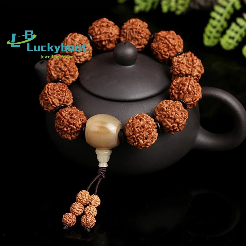 

Большой браслет Бодхи Ваджра с пятью лепестками, мужской браслет с бусинами, ювелирные изделия оптом, Новый Непал