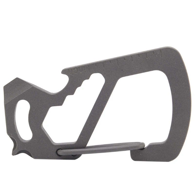 

for TITANIUM Alloy Spring Multifunctional Keychain Clasp Carabiner Clip for