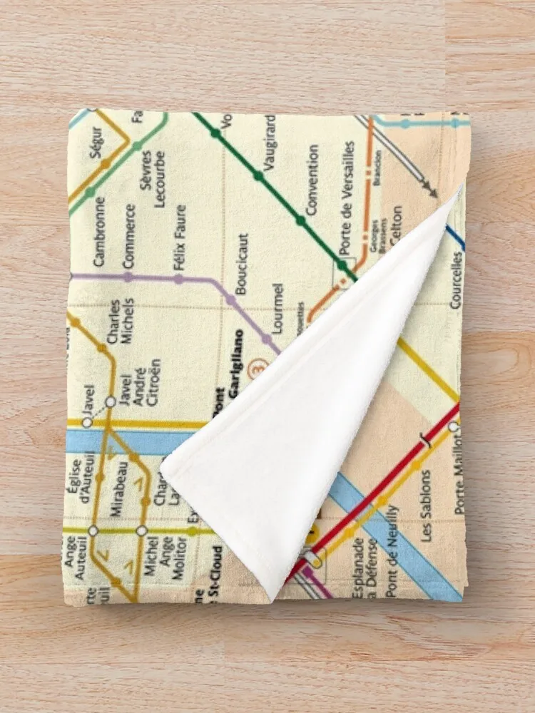 Одеяло с картой Парижа METRO модные диваны для малышей одеяла в стиле аниме косплея