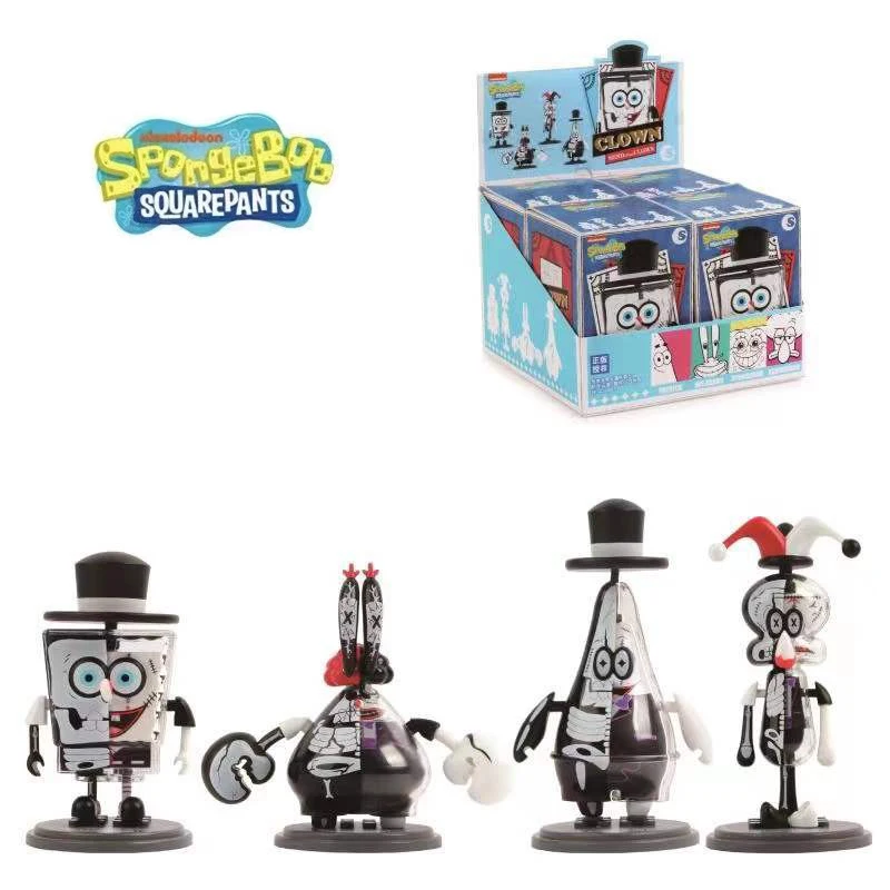 Аутентичные Губка Боб Квадратные Штаны Собранные Строительные Блоки Готический