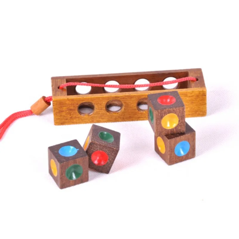 

Lu Bansuo, an adult wooden educational toy, Kong Mingsuo, Lu Banqiu's chess match with color is crazy, challenging your IQ