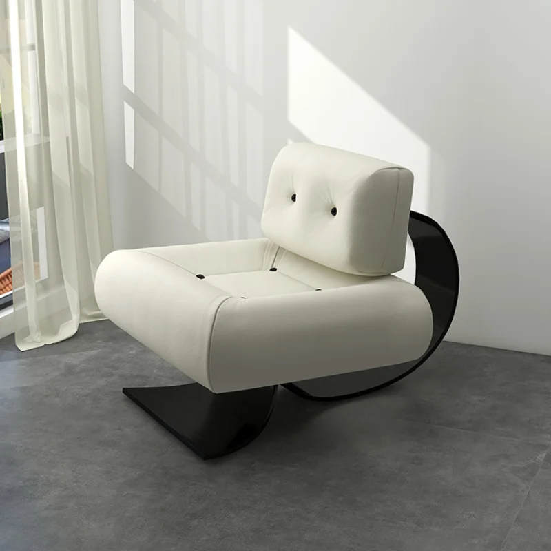 

Lazy Sofa Living Room Chairs Nordic Designer Salon Living Room Chairs Modern Single Meuble De Salon Home Furniture WK50LC