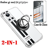 realmi gt neo 3 t screen protector soft tpu case for realme gt neo3 neo 3 transparent airbag cases realme gt2 gt2 pro silicone ring bumper realme gt neo 3t accessories