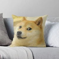 doge meme polyester decor pillow case home cushion cover 4545cm