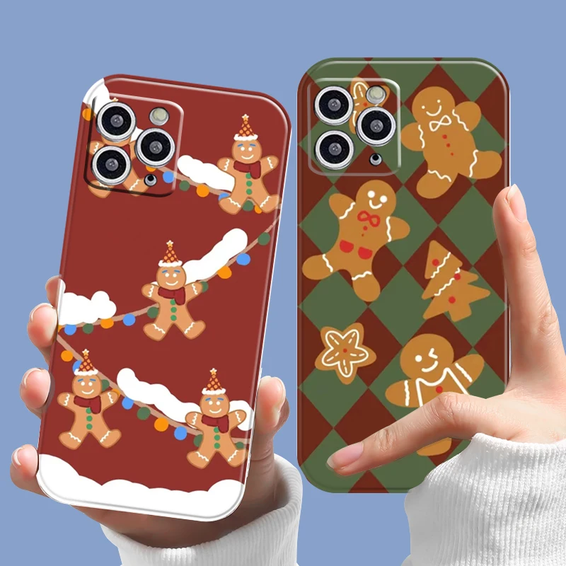 

Christmas New Year Phone Case For iPhone 13 12 11 14 Pro Max Silicone Soft Cover For 13 Mini X XS XR 8 7 6s Plus SE Back Cover