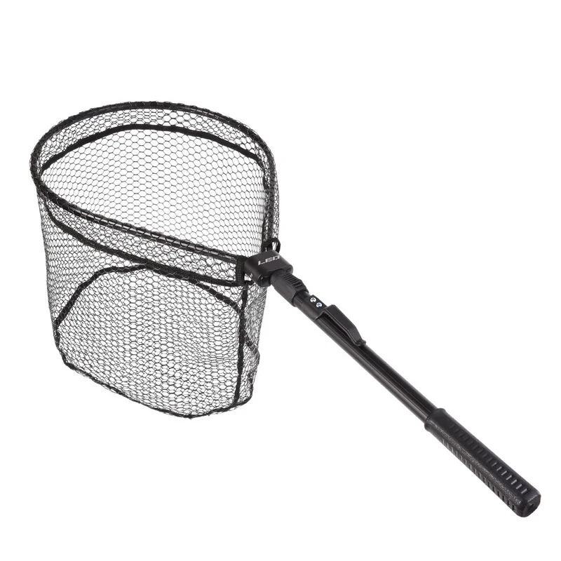 

Fishing Landing Net Portable Foldable Lightweight Net Nylon Mesh Fishing Brail Net Aluminum Alloy Frame Fly KC429