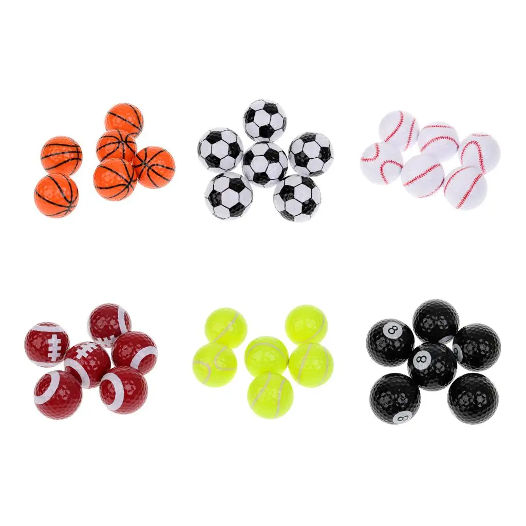 S Pattern Novelty Golf Balls Practice Balls Golf Accessories Golfer Gift