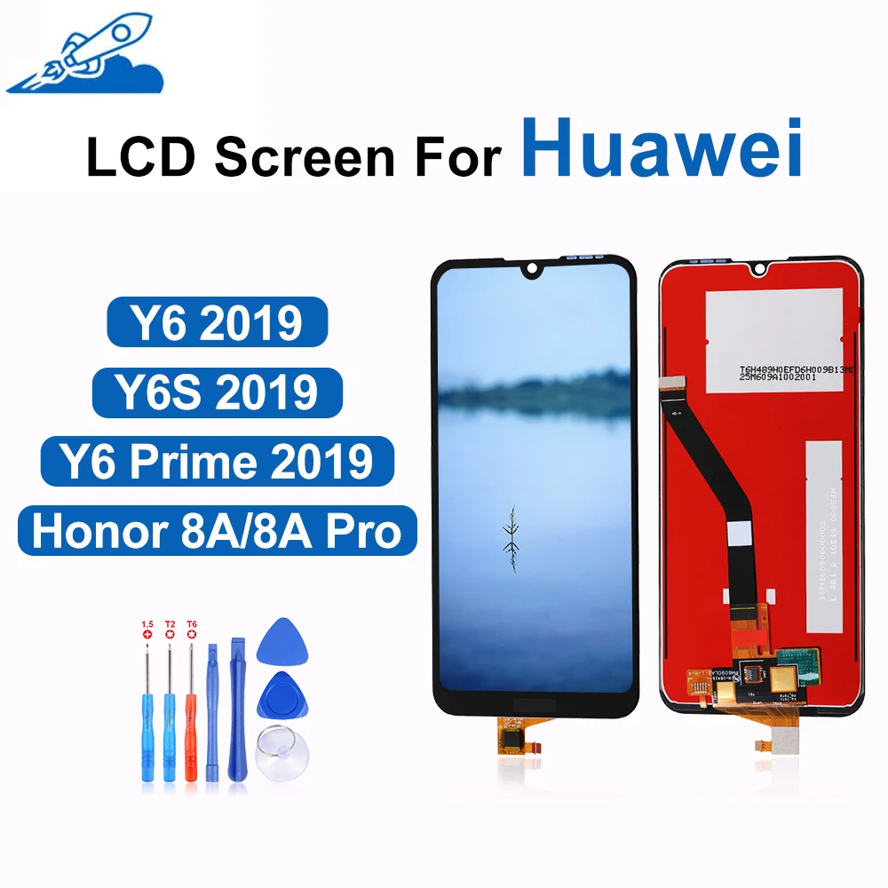 

Lcd For Huawei Y6 2019/Y6S 2019/Y6 Prime 2019/Honor 8A/8A Pro Display Touch Screen Replacement Parts With Gifts 100% Tested Well