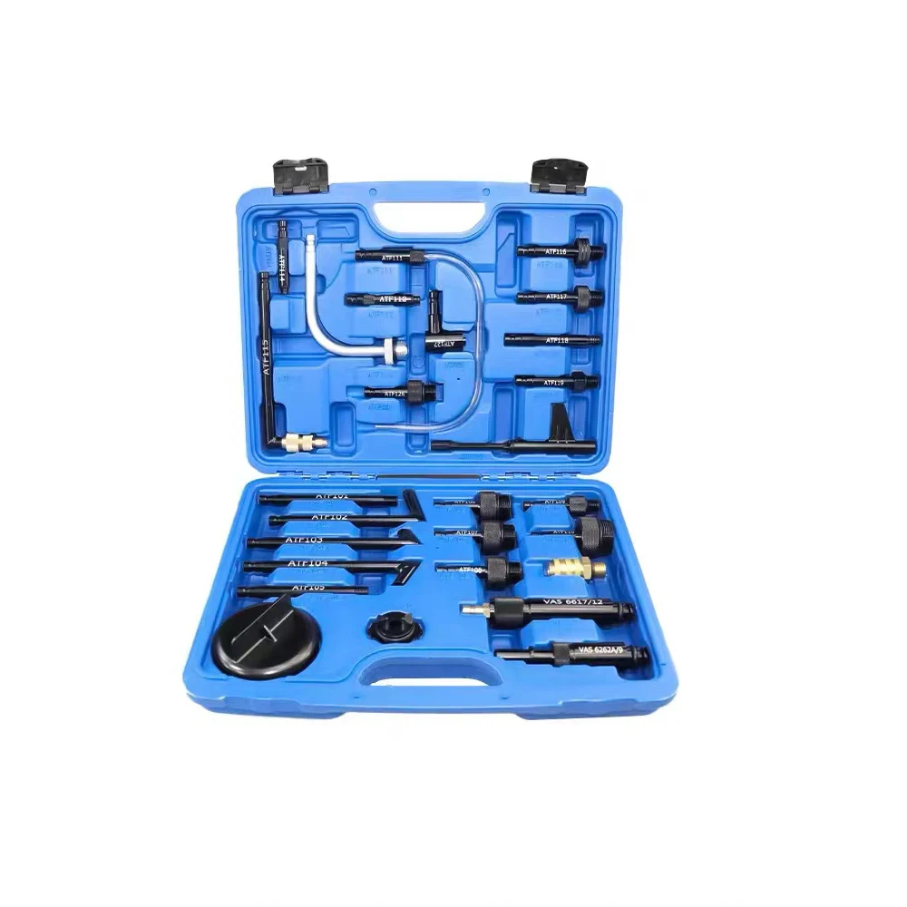 

27Pcs Automatic Transmission Fluid Oil Filling Filler Adapter ATF Adaptor Set For VW Audi Skoda BMW Nissan Porsche Benz