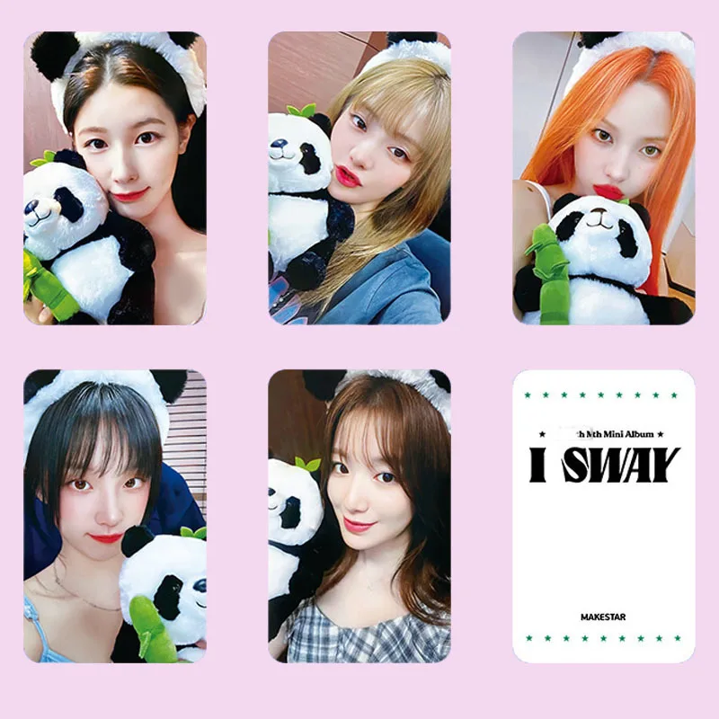 5pcs/set GIDLE Flash Card I SWAY MAKESTAR Album LOMO Panda Carrot SHUHUA YUQI MINNIE Postcard Collector Gift