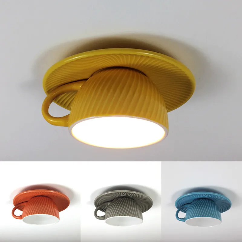 Потолочные светильники в современном простом стиле из керамического материала