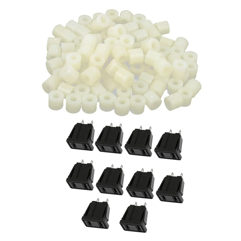 110 Pcs Accessories: 10 Pcs US Type Panel Mounting AC Power 
