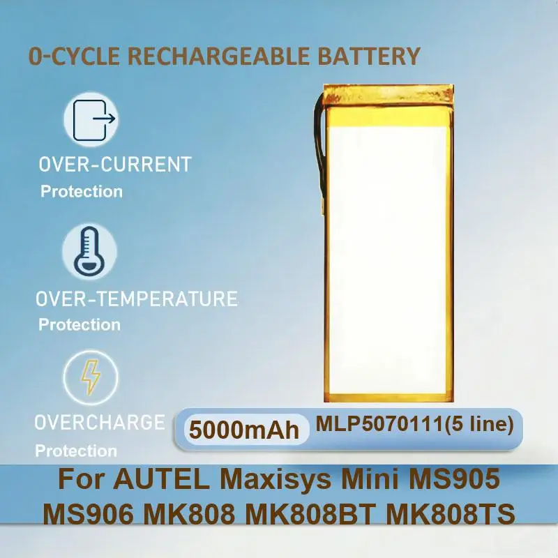 Фото Аккумулятор для AUTEL Maxisys Mini MS905 MS906 MK808 MK808BT MK808TS MS906/CV MX808 808IM DS808 808TS/BT №2
