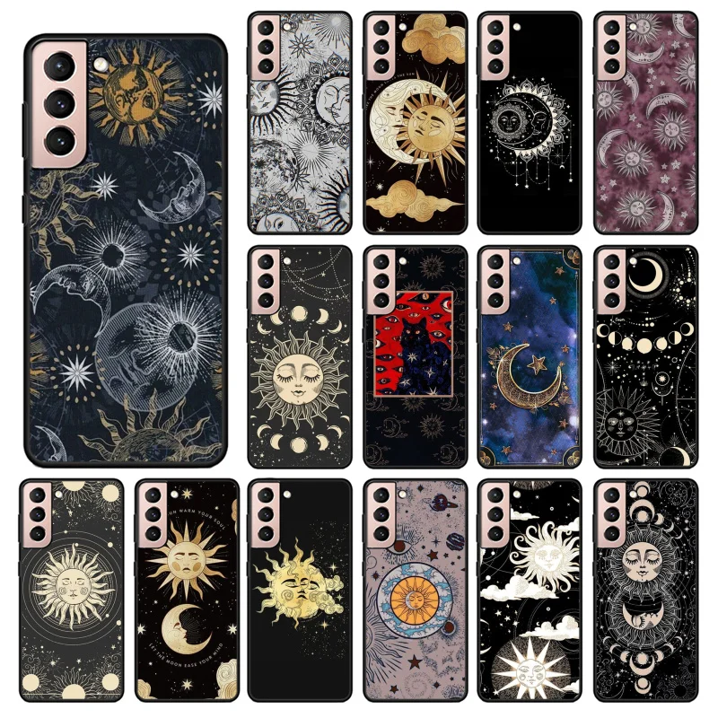 

Phone Case for Samsung Galaxy S23 S22 S20 Ultra S20 S22 Plus S21 S10E S20 FE Note 10Plus 20 Ultra Sun Moon Witches Moon Tarot