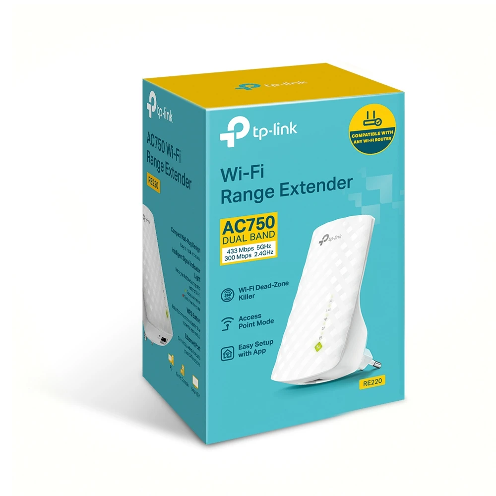 Повторитель Wi-Fi сигнала TP-Link RE220 AC750 |