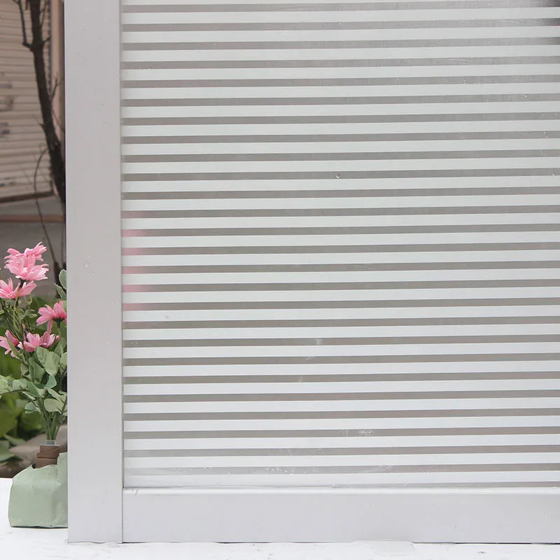 

Length 2/3/5 M Matte Stripe Blinds Window Film Frosted Opaque Glass Window Sticker Self Adhesive Glass Vinyl for Home Home Decor