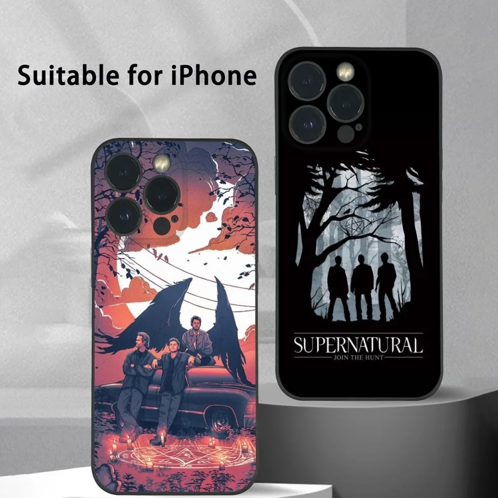 Чехол для телефона S-Supernaturals с ТВ-шоу iPhone 16 15 14 13 Pro Max Plus Mini Frosted Soft Shell Funda
