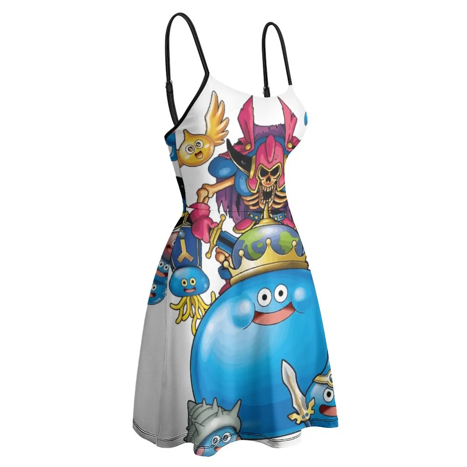 Женское платье на бретельках Dragon Warrior Slimes вечерние Quest необычное экзотическое