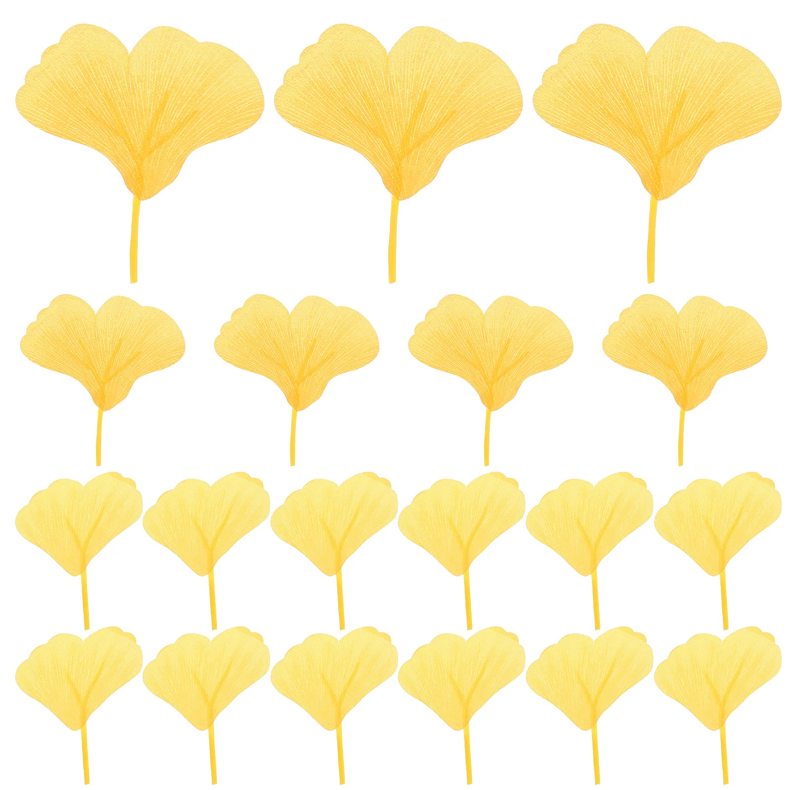 

100pcs Artificial Ginkgo Leaves Simulated Leaves Wedding Decoration Home Decor