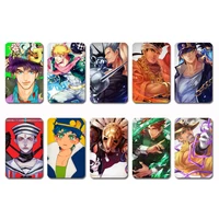 a set of 10 jojos bizarre adventure chengtaro anime peripheral crystal card stickers bus card student card gift toy