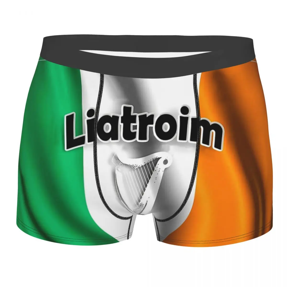 

Мужские трусы Leitrim с национальным флагом Ирландии, дышащие хлопковые шорты-боксеры, нижнее белье