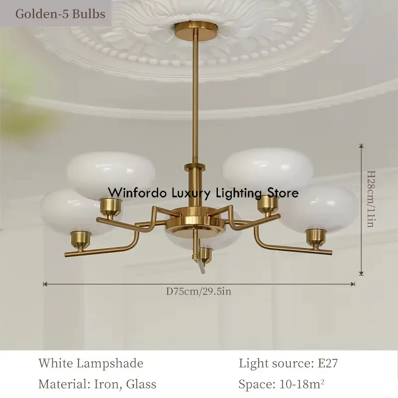 

Подвесной светильник Winfordo, золотой/серебряный, белый/кремово-желтый абажур