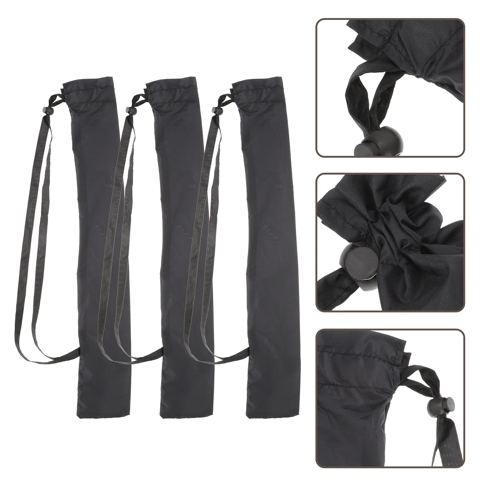 

3Pcs Water-absorbing Umbrella Pouch Convenient Umbrella Storage Bag for Rainy Day