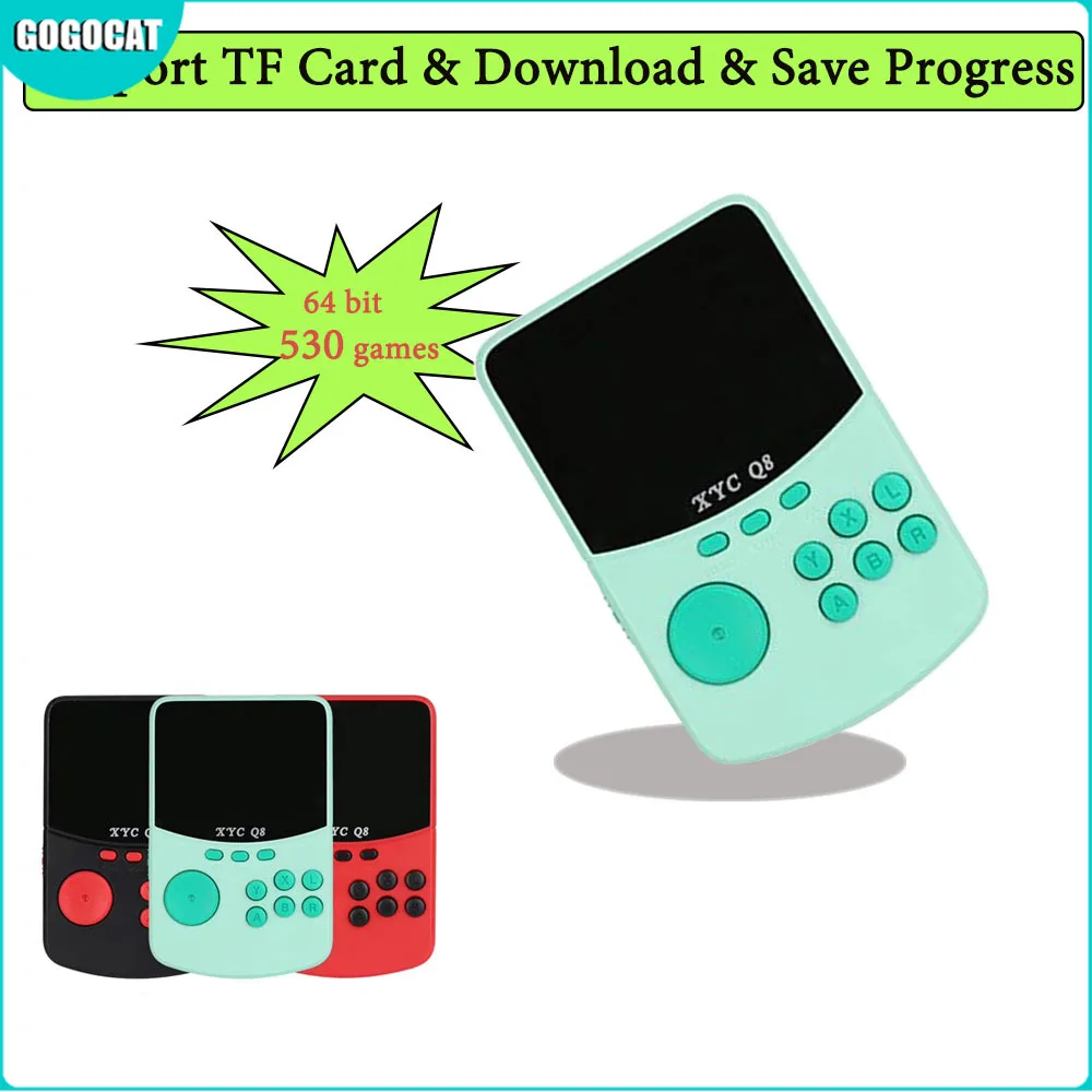 

64 Bit Download Game Player For NES\MAME\MD\GBA\SFC Arcade Handheld Retro Game Console Progress Save/Load 512M TF Card Dropship