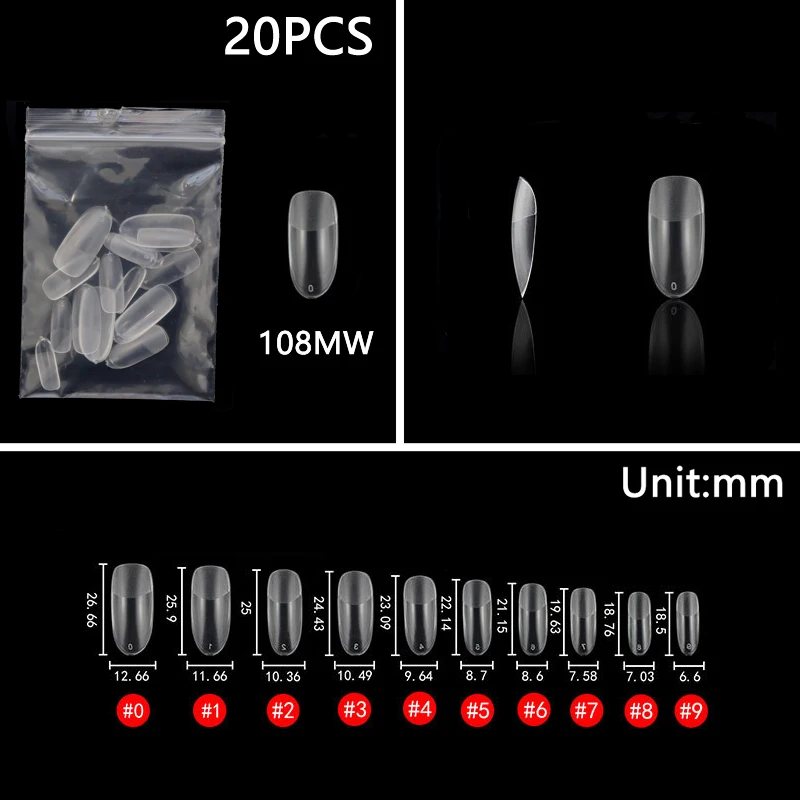 Туфли-шпильки с округлой поверхностью квадратные матовые накладные Типсы для