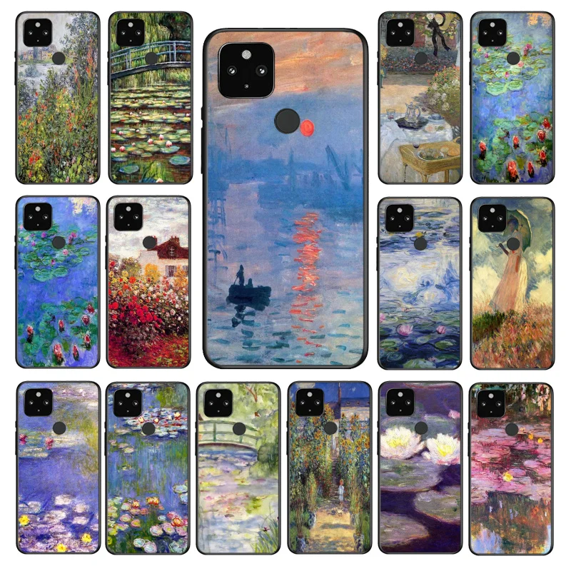 

Claude Monet Garden Lotus Bridge Phone Case for Google Pixel 7 Pro 6A 6 Pro 5A 4A 3A Pixel 4 XL Pixel 5 6 4 3 XL 3A XL