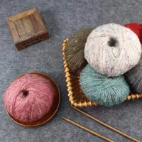 50g roll angola mohair yarn thin fine merino wool yarn crochet plush hand knitting thread unique knit for scarf hat clothes