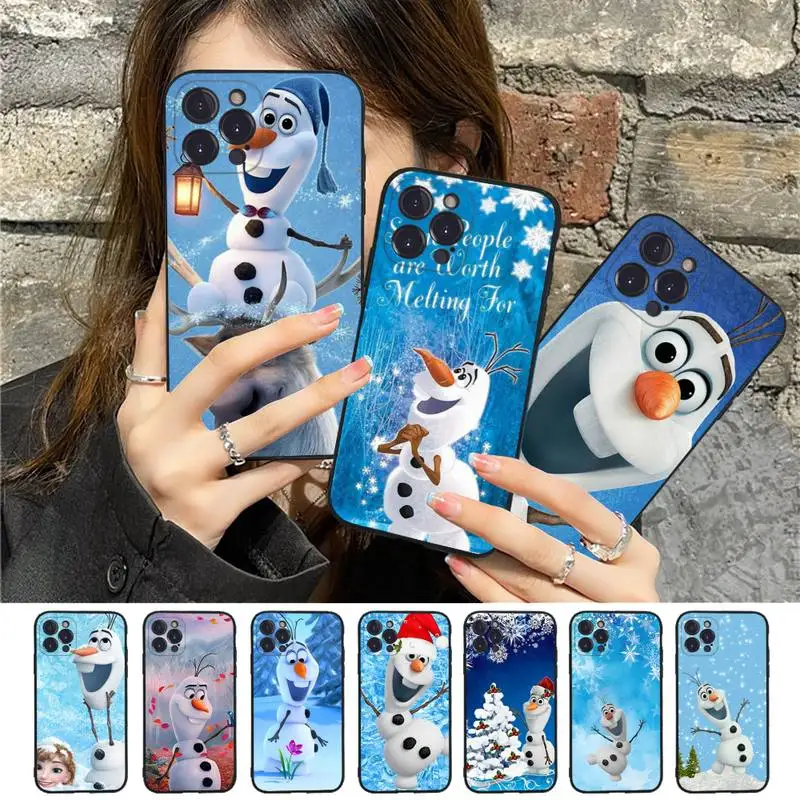 

Disney Frozen Olaf Phone Case Silicone Soft for iphone 14 13 12 11 Pro Mini XS MAX 8 7 6 Plus X XS XR Cover