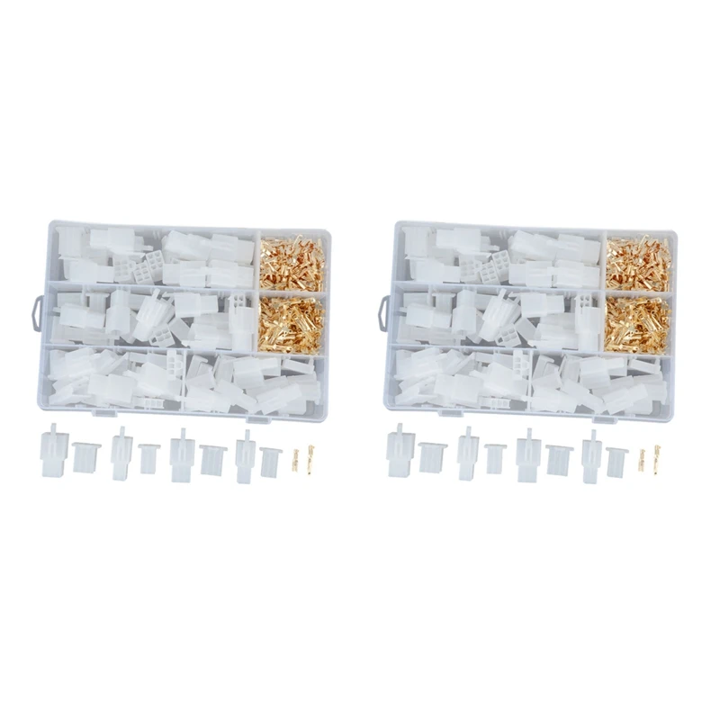 

2 Box 2 3 4 6 Pin Plug Connector Flat Plug Motorcycle Scooter Car