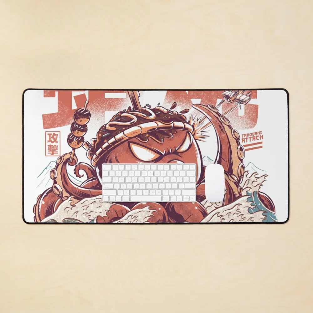 

Takoyaki Attack Mouse Pad Large Gaming Mouse Pad Office Desk Laptop Keyboard Mat Desk Pads