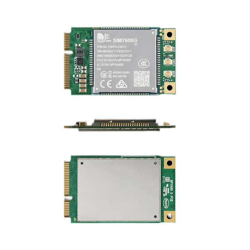 SIMCOM SIM7600G SIM7600G-H Mini Pcie LTE-FDD LTE Cat4 Module 850/900/1800/1900MHz B1/B2/B3/B4/B5/B7/B8/B12/B13/B18 |