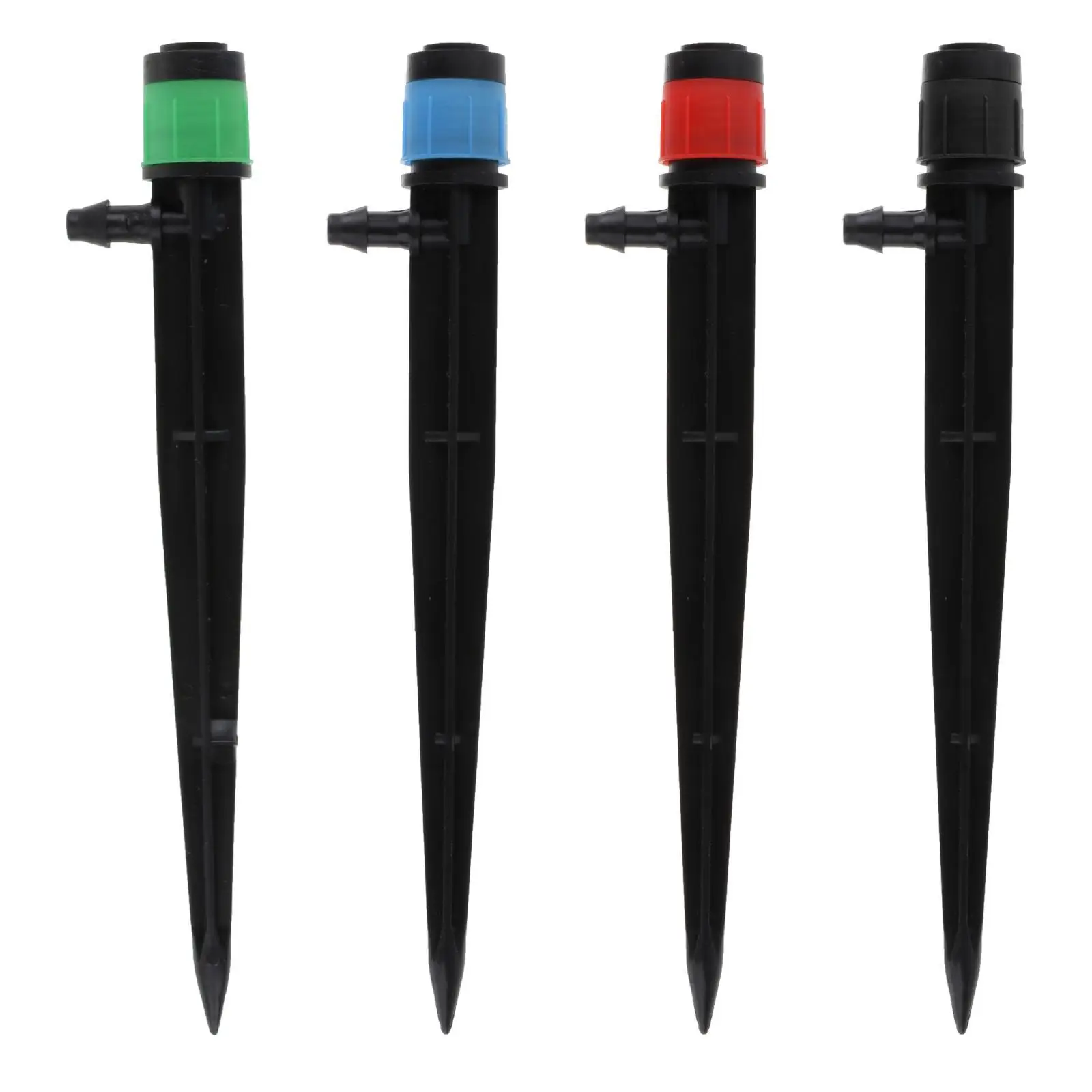 

50 Pieces Adjustable Drip Emitters 4/7mm Tube PE Pipe Drip Irrigation System Irrigation Dripper for Flower Beds Lawn Garden