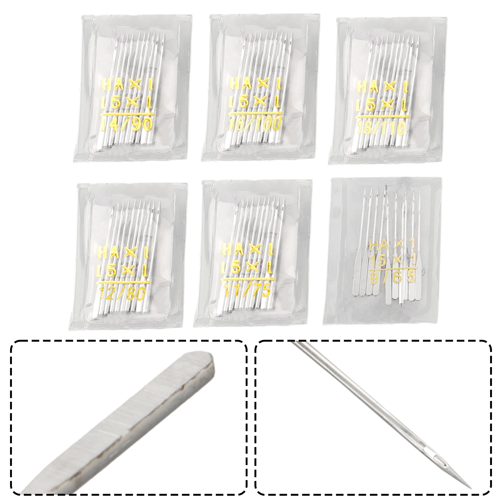 60 шт. иглы для швейной машинки J-anome Varmax размеры 65/9 75/11 80/12 90/14 100/16 110/18