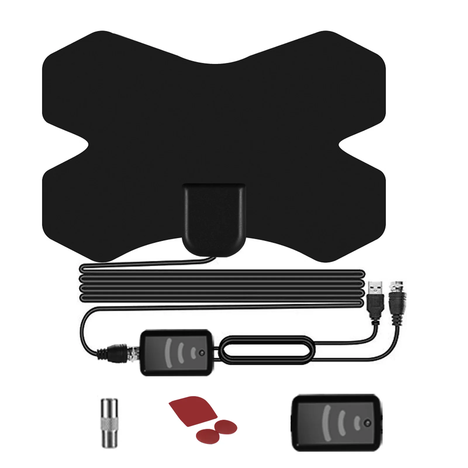 

HDTV UHF VHF Digital 150 Miles Freeview Signal Booster TV Antenna Mini Indoor Satellite 4K 1080P Amplified Up Long Range