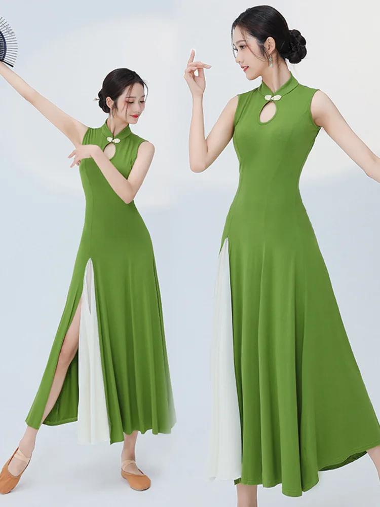 Сценический костюм с разрезом в стиле K-POP платья для латиноамериканской