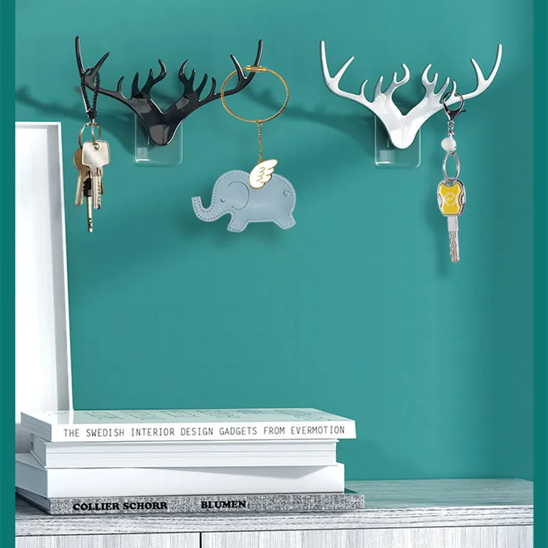 

Настенный Зонт без следов, настенный милый крючок с отверстием для двери и задней крышки, декоративный крючок для одежды