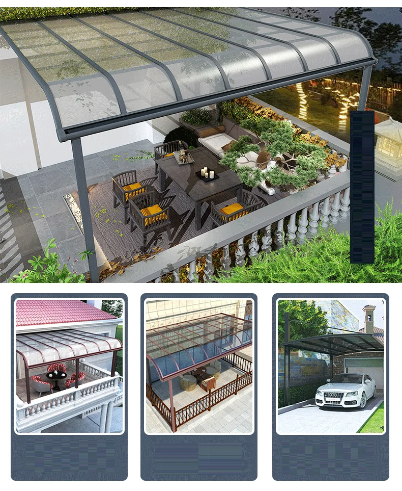 

Алюминиевый тент для виллы, дома, Солнцезащитный навес для террасы, балкона, двора, улицы, защита от дождя на крыше
