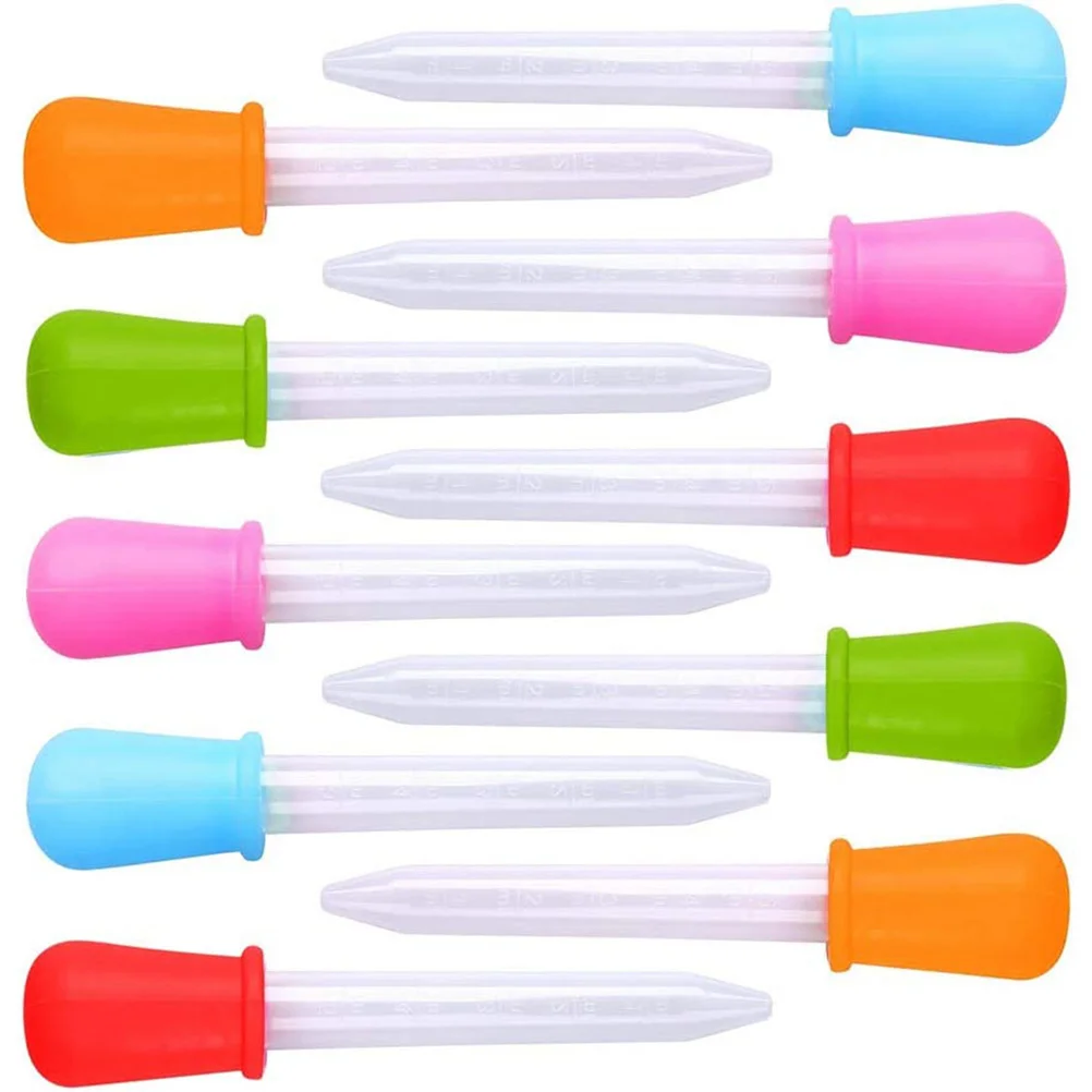 

10Pcs Liquid Droppers Kids Medicine Liquid Droppers Toddlers Silicone Medicine Dispenser Feeders