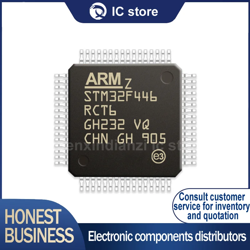 

Одночиповый микроконтроллер STM32F446RCT6 STM32F446RET6 LQFP64, 1 шт.
