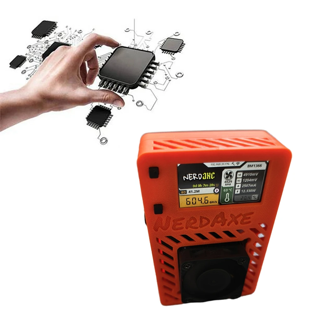 NerdAxe Miner Nerdminer 500Gh/S S19XP BM1366 ASIC Bitcoin Mini с 1 9-дюймовым дисплеем вилка европейского