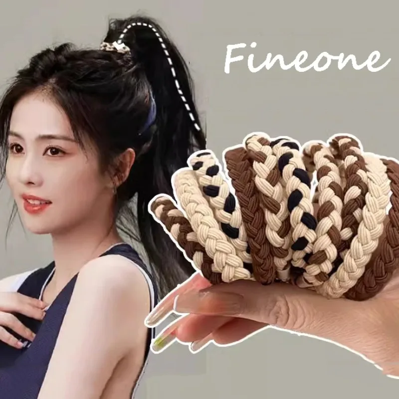 

5Pcs Korean Strong Women Hair Scrunchies Girls Elastic Hair Rubber Bands Ponytail Hair Holders Hair Accessories