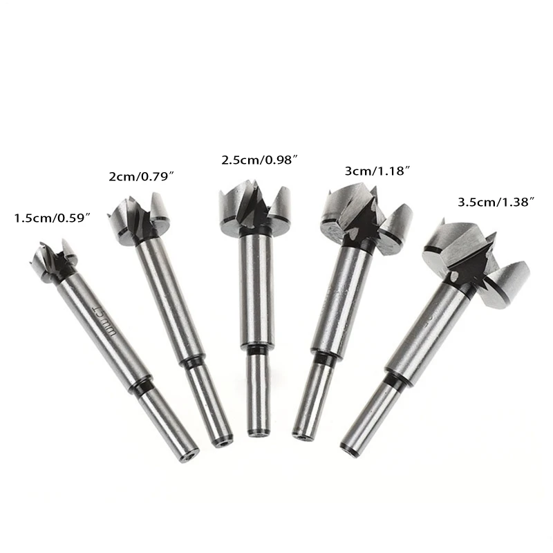 

X37E 5 Pieces Multi-purpose Hole Saw Drill Set High-carbon Steel for Ceramic Tile/ Ceramic/ Glass/ Porcelain