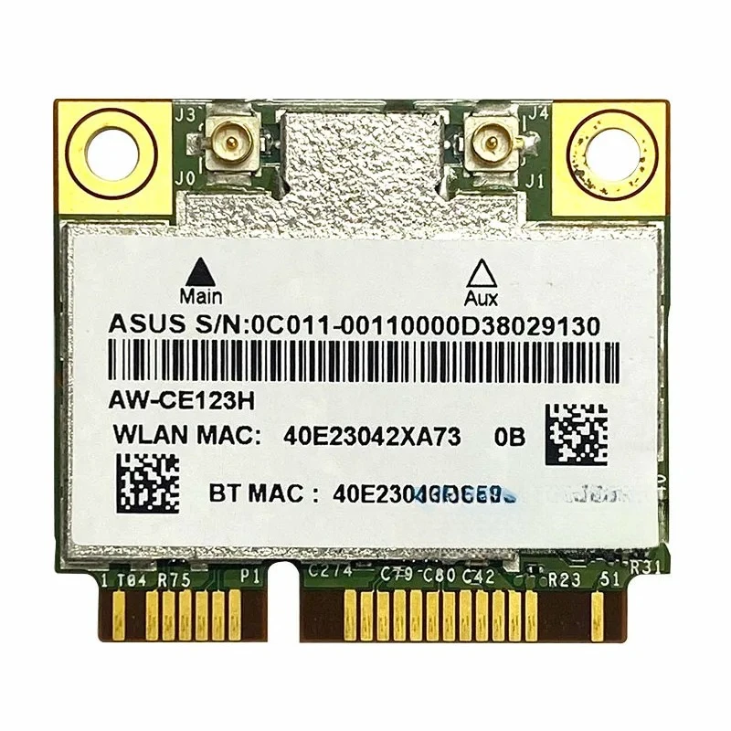Фото Беспроводная сетевая карта KK 2026 Bcm94352Hmb Half Mini PCIe, 802.11ac, 867 Мбит/с, двухдиапазонная (2,4 ГГц и 5 ГГц), Wi-Fi, Bluetooth 4.0 №2