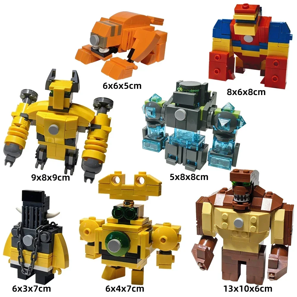 Аниме серии мультяшные фигурки 7в1 герой строительные блоки MOC Wildmutt Humungousaur Armodrillo