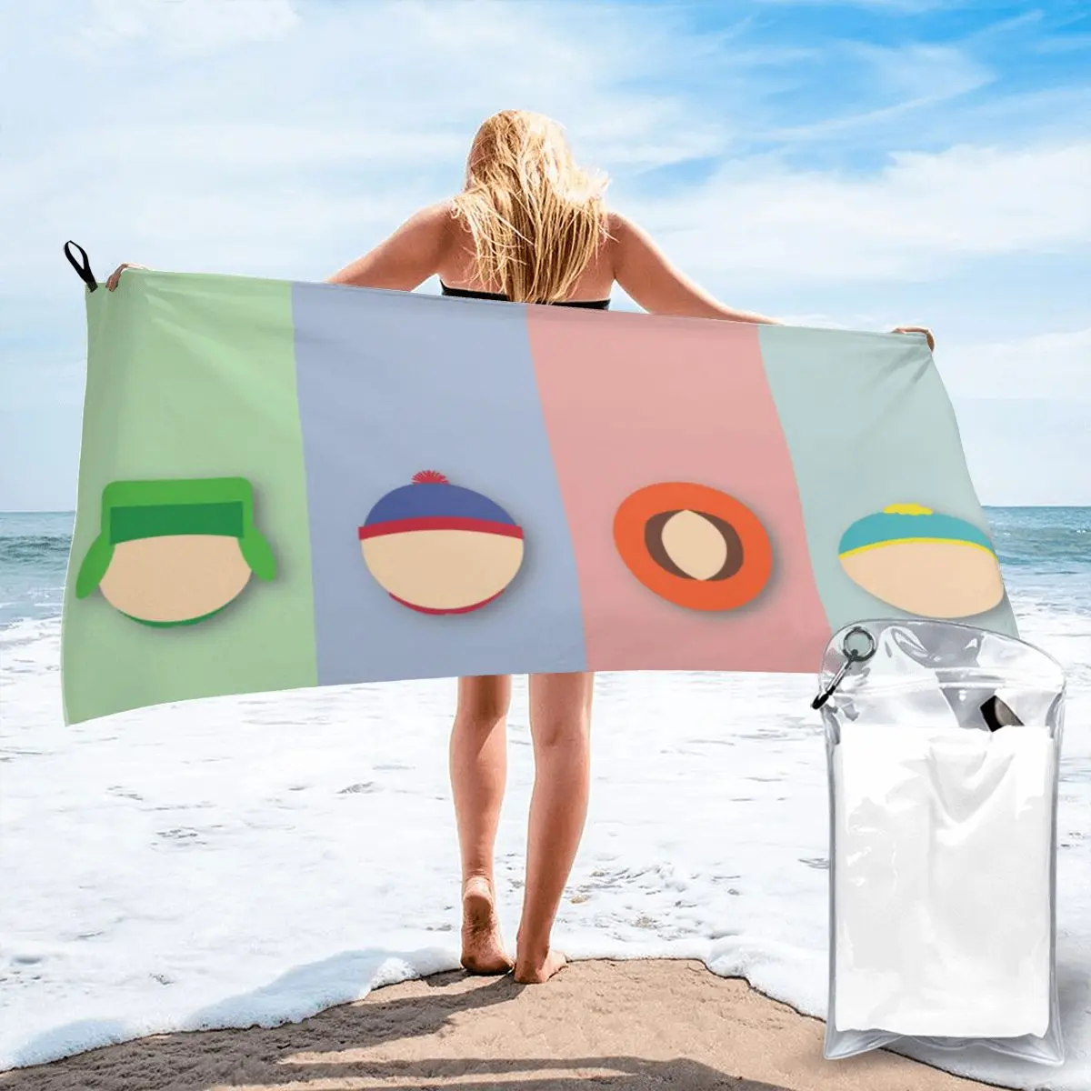 

Eric Cartman Poly Cotton Bath Towel Hand Towel Baby Large Cotton Bath Towel Towel Quick drying Child Cartoon Animation Durable